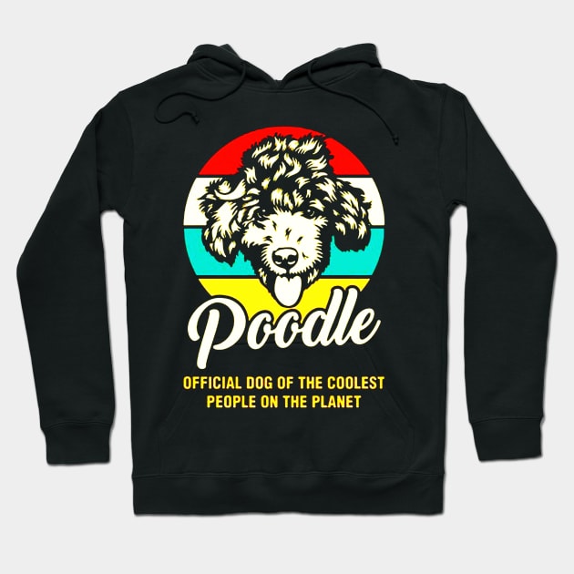 Funny Poodle Dog Vintage Retro Hoodie by fadetsunset